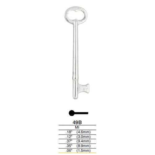 Kaba Ilco 49B Bit Key Blank, GO502