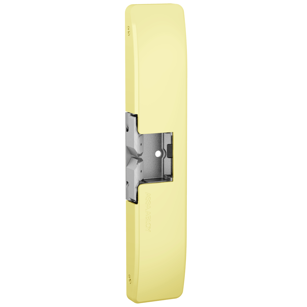 HES 9500-605 Fail Safe/Fail Secure, Complete 12/24VDC Electric Strike, Surface Mounted, 3/4" Thickness, Fire Rated, Bright Brass