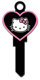 KW-SR12 Hello Kitty Keys Kwikset Hello Kitty Heart