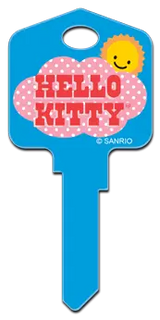 KW-SR9 Hello Kitty Keys Kwikset Rain or Shine