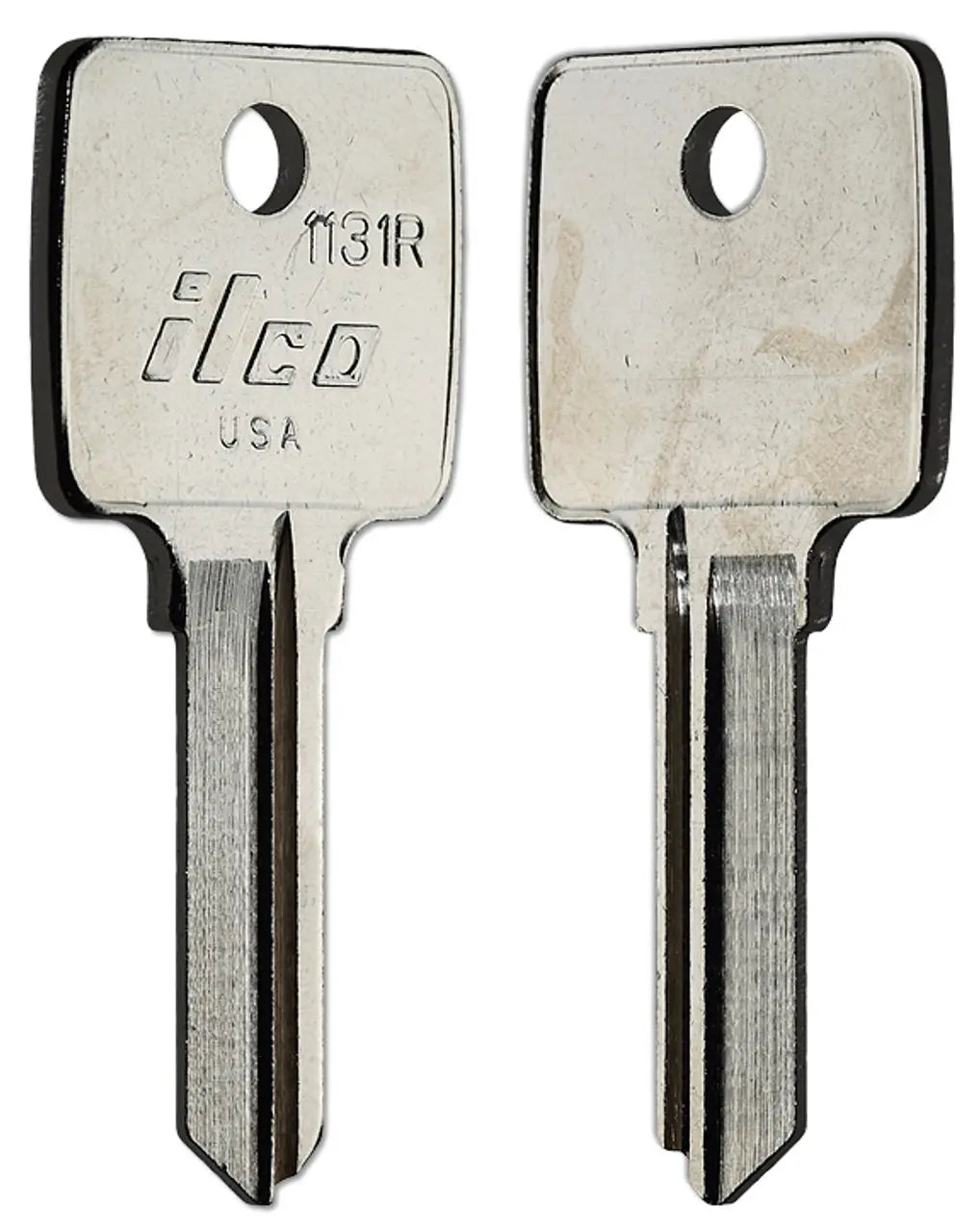 Kaba Ilco 1131R Key Blank – Arco Rifkin Bank Bag Keyway, Nickel-Plated Brass