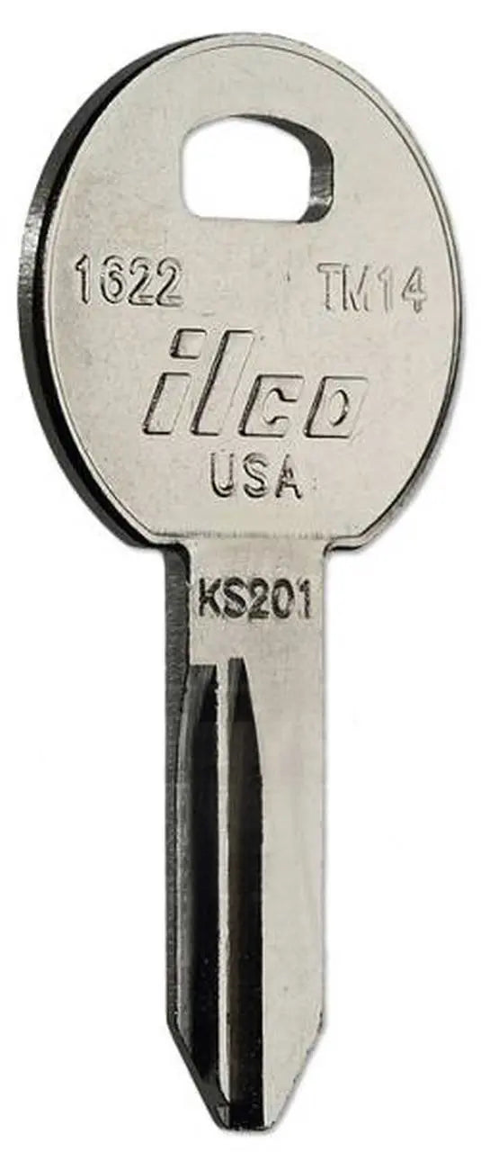 Kaba Ilco 1622/TM14 Trimark Key Blank – Nickel-Plated Brass, RV & Utility