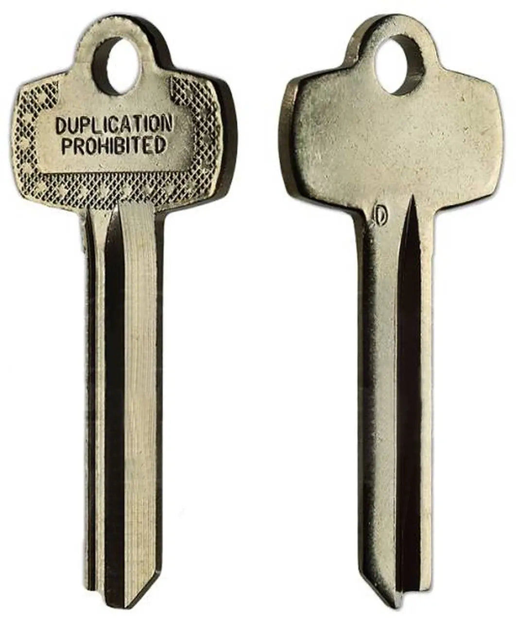 Kaba Ilco 1A1D1 Look-Alike Best D Key Blank, Nickel Silver