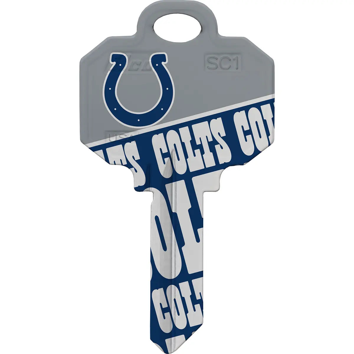 Kaba Ilco SC1-NFL-COLTS Indianapolis Colts Football House Key Blank SC1 Keyway