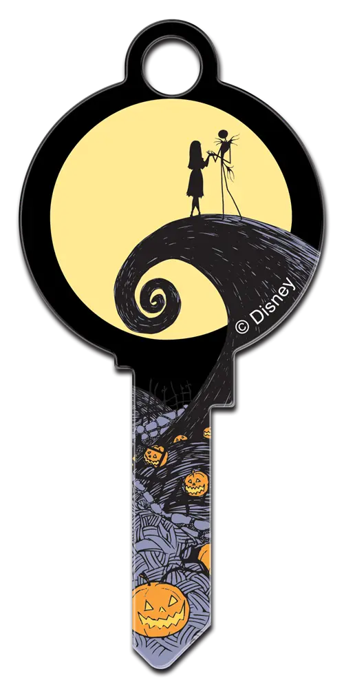 KW-D118 Disney Keys Kwikset JACK SKELLINGTON HEAD SHAPE