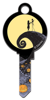 KW-D118 Disney Keys Kwikset JACK SKELLINGTON HEAD SHAPE