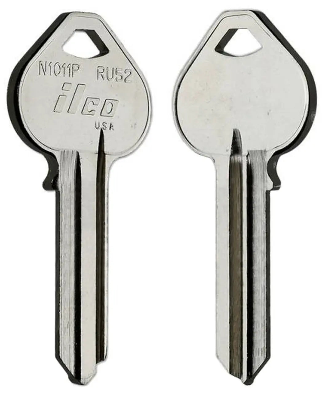 Kaba Ilco N1011P Key Blank – Russwin Keyway, 5-Pin, Nickel-Plated Brass (RU52)