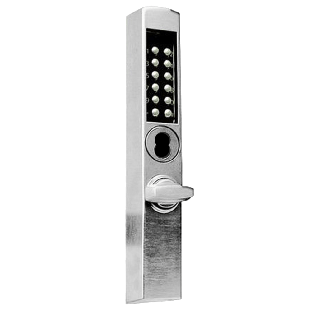 DormaKaba E3066BNT-626-41 E-Plex 3000 for Adams Rite Deadbolts, 300 Access Codes, 9,000 Audit Events, 6/7-Pin SFIC Prep, Less Core, Thumbturn, Satin Chrome