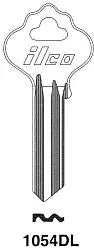 Kaba Ilco 1054DL Key Blank – IN35 Ilco Keyway, Nickel-Plated Brass, 5-Pin
