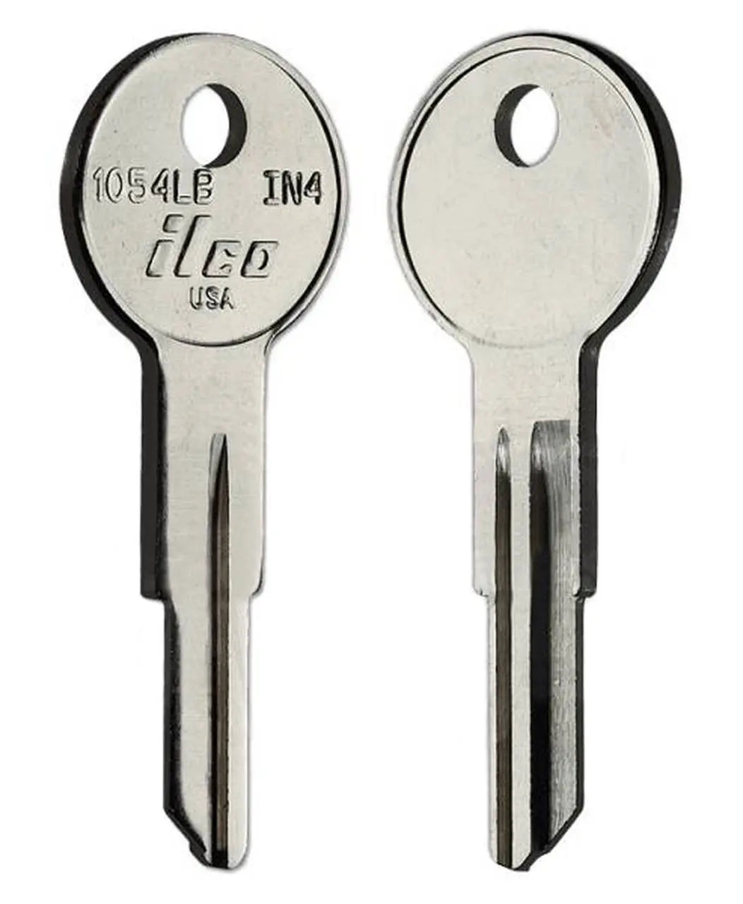Kaba Ilco 1054LB Key Blank – IN4 Keyway, Nickel-Plated Brass, 5-Wafer