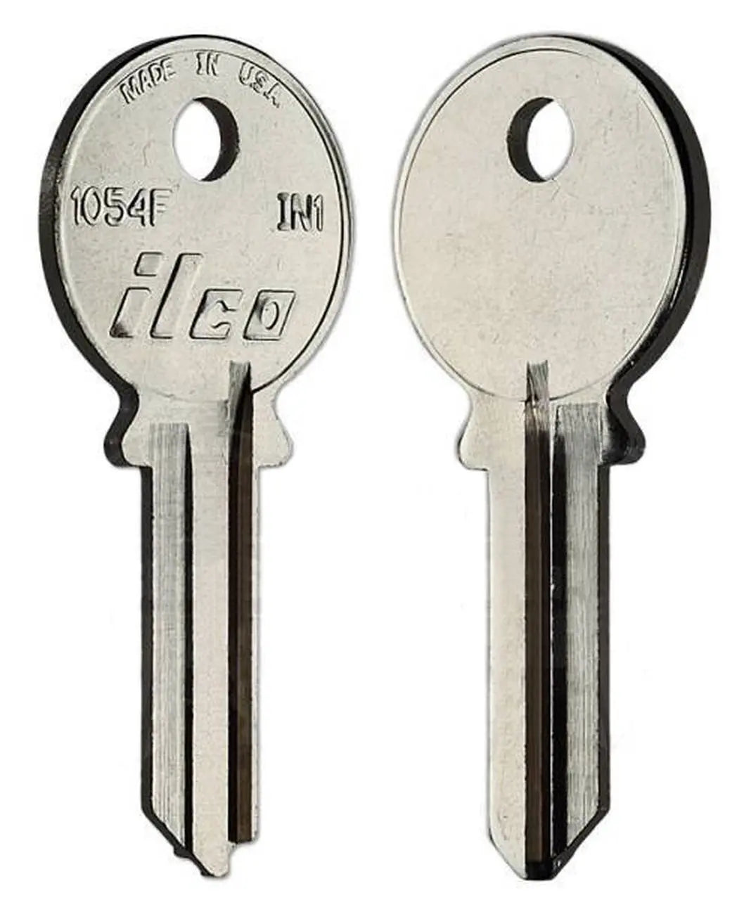 Kaba Ilco 1054F Key Blank – IN1 Keyway, 5-Pin, Nickel-Plated Brass