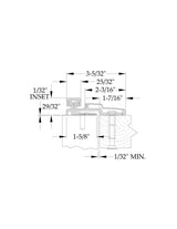 ABH A210HDC083 Full Surface Swing Clear Continuous Gear Hinge – 83" Clear Anodized Aluminum