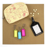 Lucky Line 63112 Luggage Tag Black Leather 12 Per Card