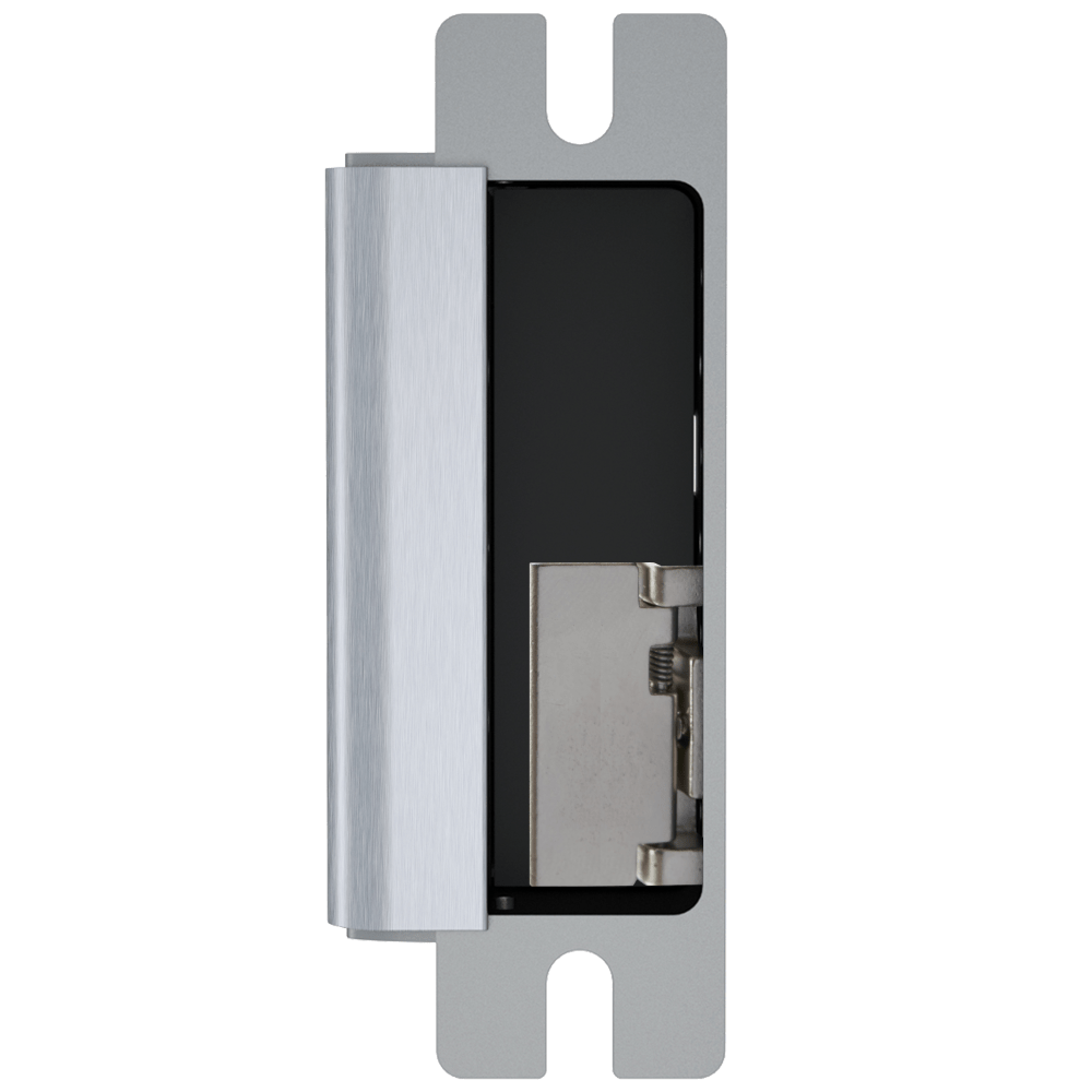 HES 1600-630-LM Grade 1 Electric Strike, For Cylindrical or Mortise Latchbolt and Deadbolt Locks, Auto-Sensing 12/24 VDC, Field Selectable Fail Safe/Fail Secure, Body Only, Lock Monitor, Satin Stainless Steel