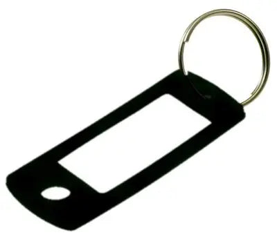 Lucky Line 16920 Key Tag with Ring Black 50 Per Pack