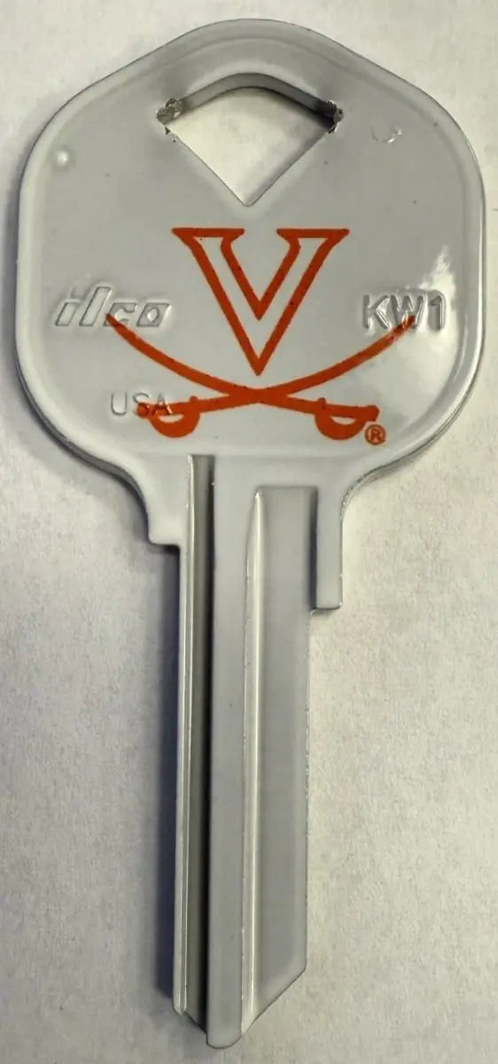 Kaba Ilco CK-KW1-VIRGINIA College Mascot House Key Blank KW1 Keyway