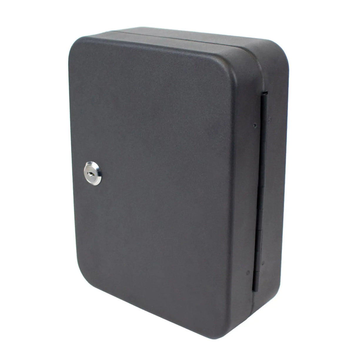 Lucky Line 61900 Metal Locking Key Cabinet, 48 Hooks, Black