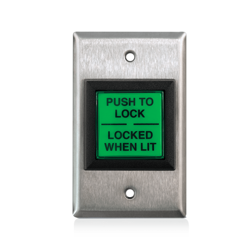 BEA 10PTLBUTTON Push to Lock Button, SPST Switch, 125 / 250 VAC Voltage Max