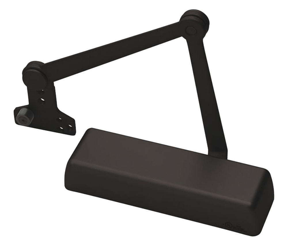 Norton 410XCPS 690 Door Closer, Heavy Duty Non-Hold Open Arm w/Removable Stop and Spring Buffer, Adjustable Size 1-6, Dark Bronze