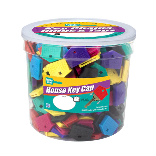 Lucky Line 16225 House Key Cap Asst 100 Per Jar