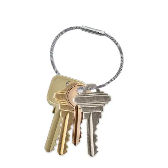 Lucky Line 81124 5" Twisty Cable Key Ring Asst 24 Per Card