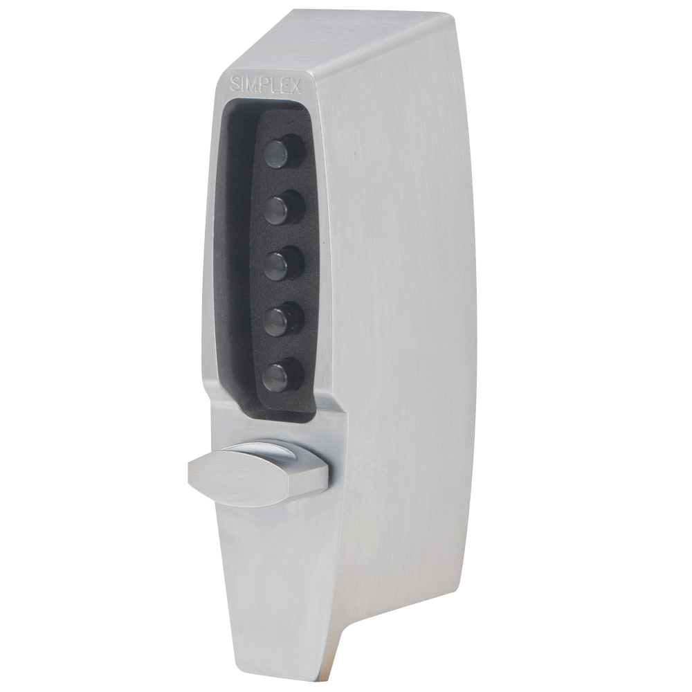 DormaKaba 7106-26D-41 Combination Rim Deadlatch, Wood Doors, 2-3/8" Backset, Satin Chrome