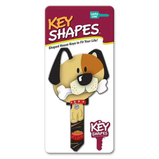 Lucky Line B114K  Dog KeyShapes Blank,  Kwikset  KW1/KW10