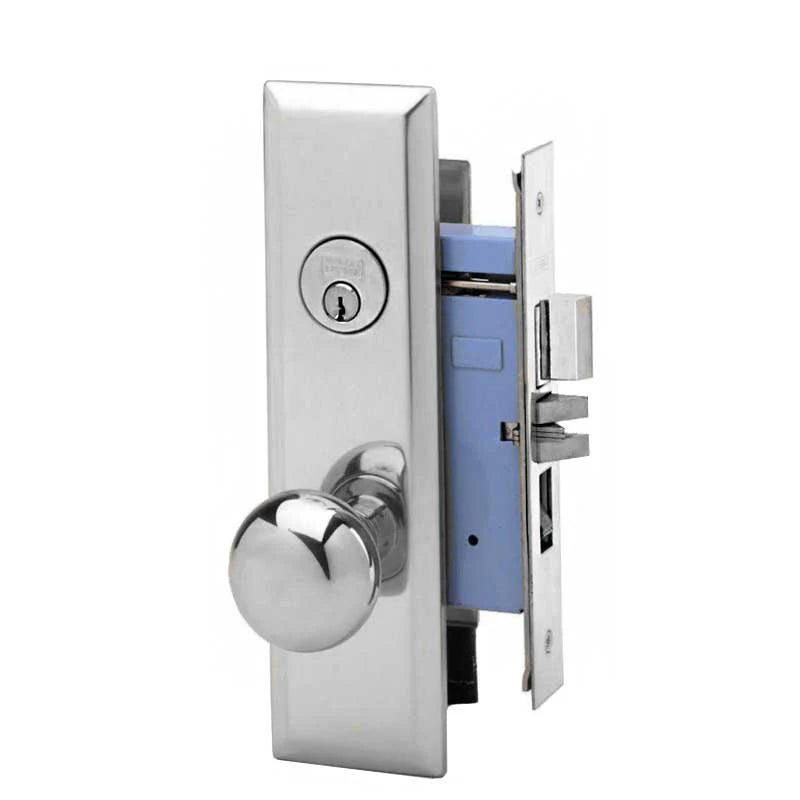 Marks USA 9NY10A/26D Grade 2 New Yorker Mortise Lock, Entry, 2-1/2", SC1, Satin Chrome