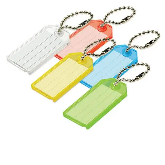 Lucky Line 20100 Key Tag with Ball Chain 100 Per Box