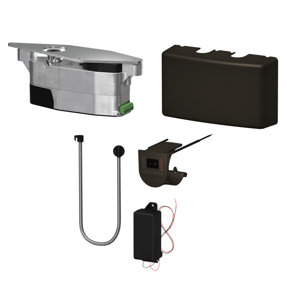 LCN 6440 695 COMPACT Low Energy Auto Operator Module Kit (Conversion Kit Only), Gearmotor Assembly, Mounting Plate and Screws, Plastic Cover, Power Supply, Door Loop, 30' Copper Wire, Dark Bronze Painted Finish