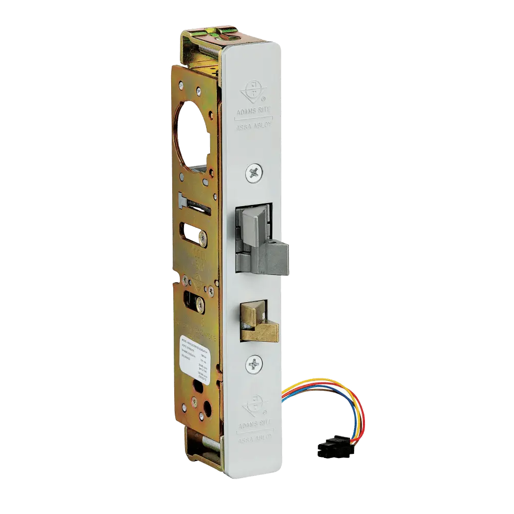 Adams Rite 4300-40-101-628 Steel Hawk Electrified Deadlatch, 1-1/2" Backset, Surface Strike, Aluminum