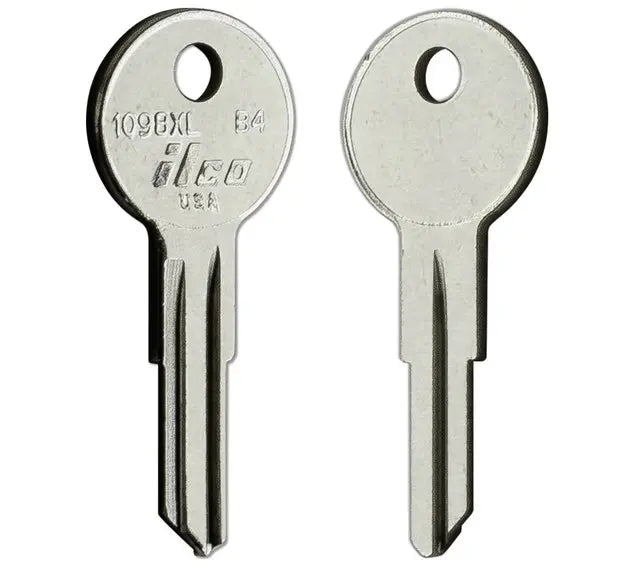 Kaba Ilco 1098XL Key Blank – Briggs B4 Keyway, Nickel-Plated Brass, 5-Pin