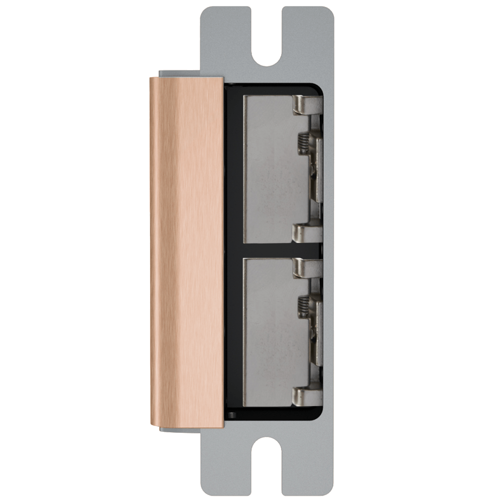 HES 1500-612-DLM Grade 1 Electric Strike, For Cylindrical or Mortise Latchbolt Locks, Auto-Sensing 12/24 VDC, Field Selectable Fail Safe/Fail Secure, Body Only, Dual Lock Monitor, Satin Bronze