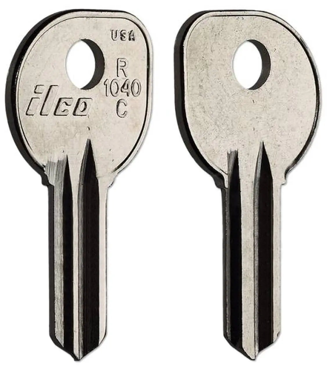 Kaba Ilco R1040C Key Blank – Mercury Outboard / Clum Ignition, Nickel-Plated Brass