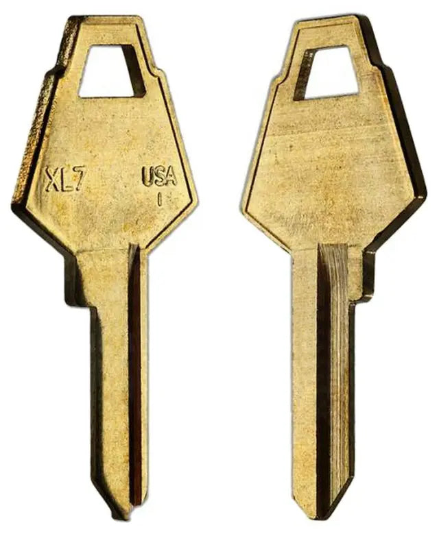 Taylor XL7-BR XL Lock Key Blank, Brass 50 per box (1180S)