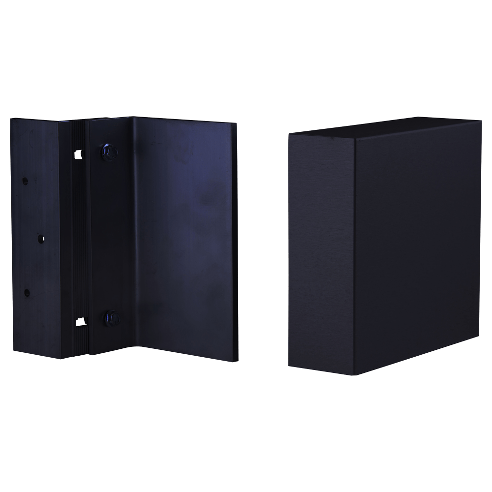Securitron ZA-32/62BK Adjustable Z Bracket, for M32/M62, Black Anodized Aluminum