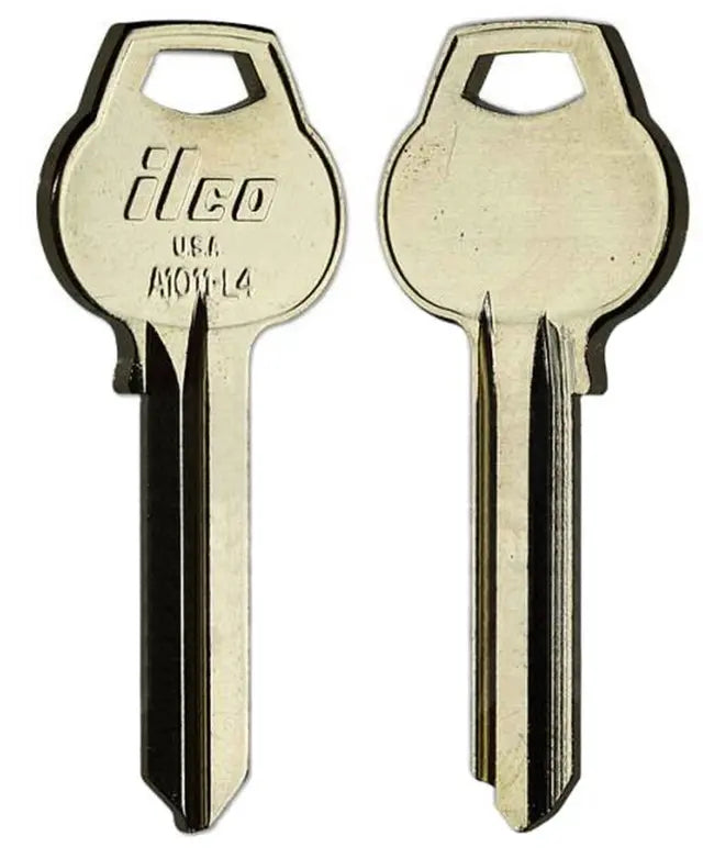 Kaba Ilco A1011-L4 Corbin/Russwin Key Blank – Nickel Silver, L4 Keyway, 6-Pin