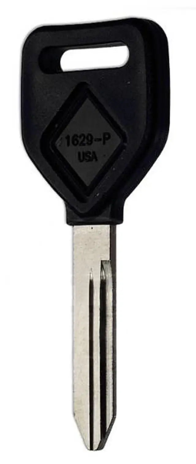 Kaba Ilco 1629-P Freightliner Key Blank – Plastic Head, Nickel-Plated Brass
