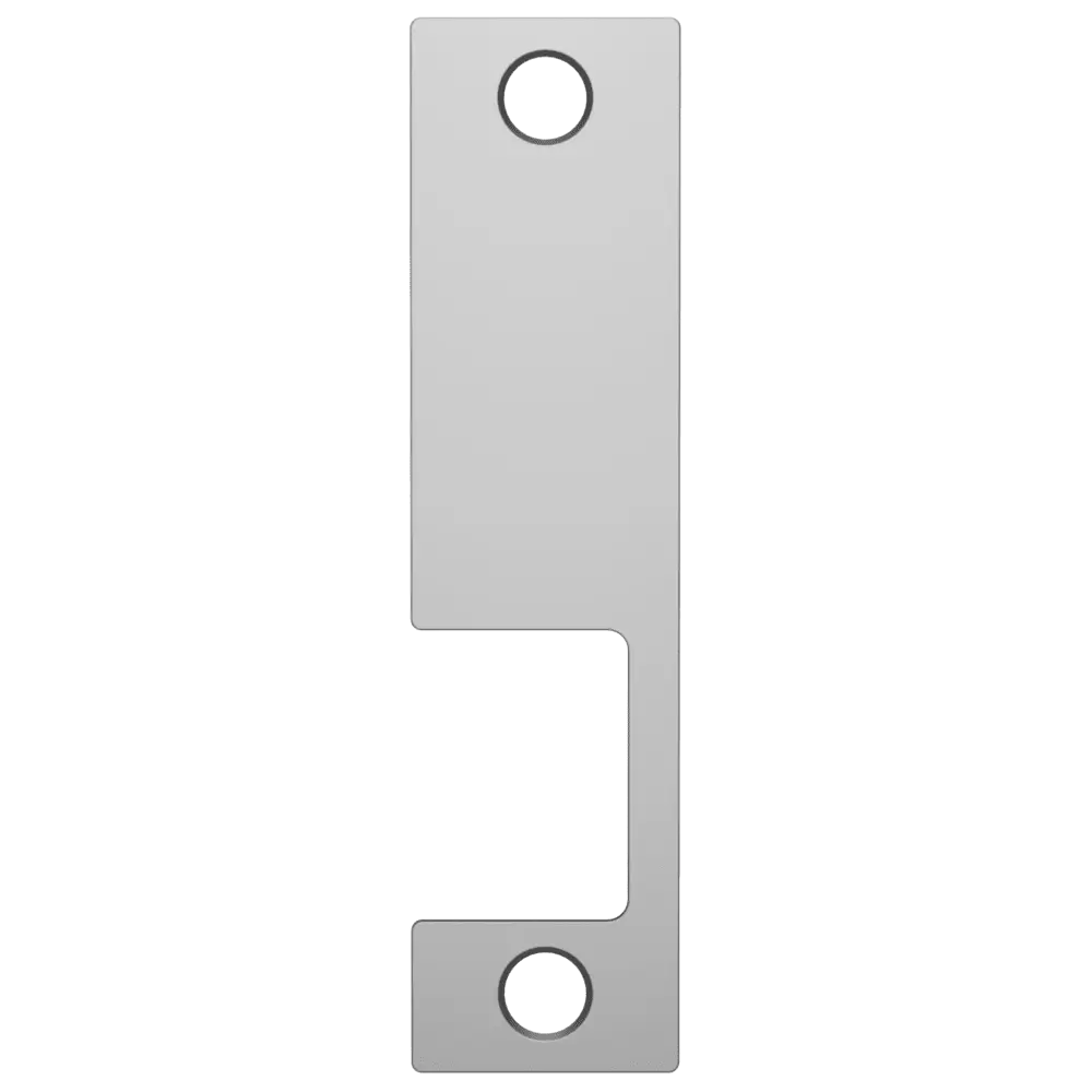 HES KD 630 Faceplate Only, 1006 Series, 4-7/8" x 1-1/4", Use with Mortise Locks, up to 3/4" Throw, Satin Stainless Steel