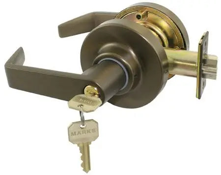 Marks USA 195S/10B Grade 1 Lock, Classroom, American Lever, 2-3/4", SC1, Dark Bronze