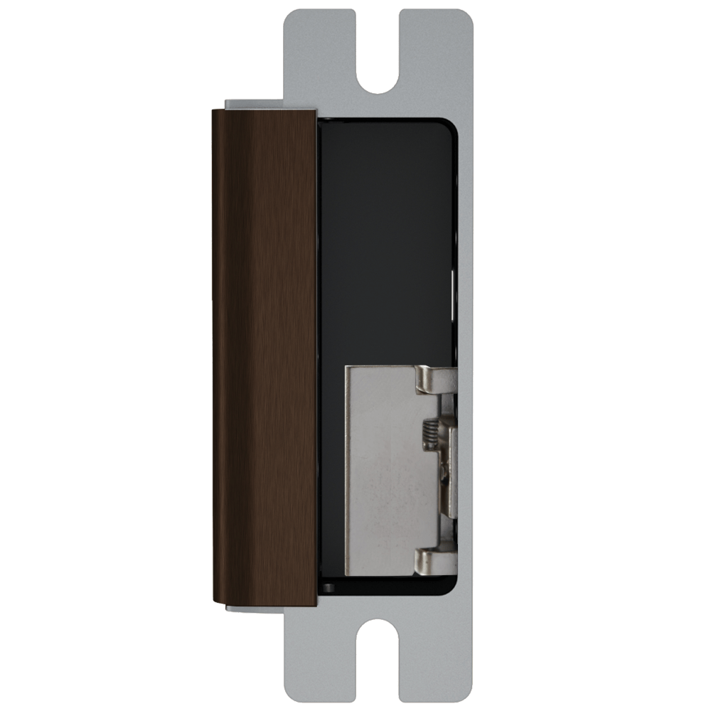 HES 1500-613E-LM Grade 1 Electric Strike, For Cylindrical or Mortise Latchbolt Locks, Auto-Sensing 12/24 VDC, Field Selectable Fail Safe/Fail Secure, Body Only, Lock Monitor, Dark Oxidized Bronze