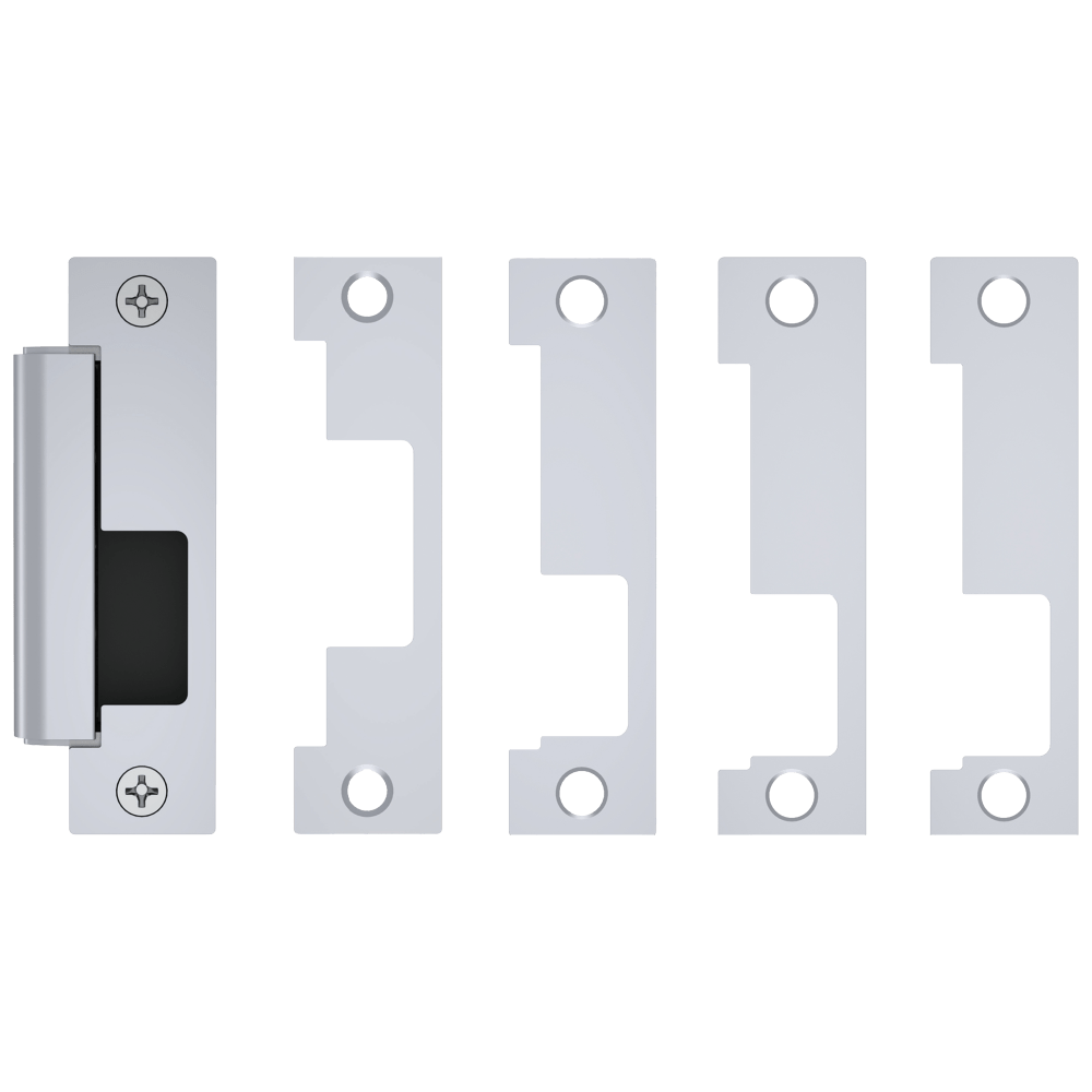 HES 1500C-629-LM Grade 1 Electric Strike, For Cylindrical or Mortise Latchbolt Locks, Auto-Sensing 12/24 VDC, Field Selectable Fail Safe/Fail Secure, Includes 1J, 1K, 1KD, 1KM Options, Lock Monitor, Bright Stainless Steel