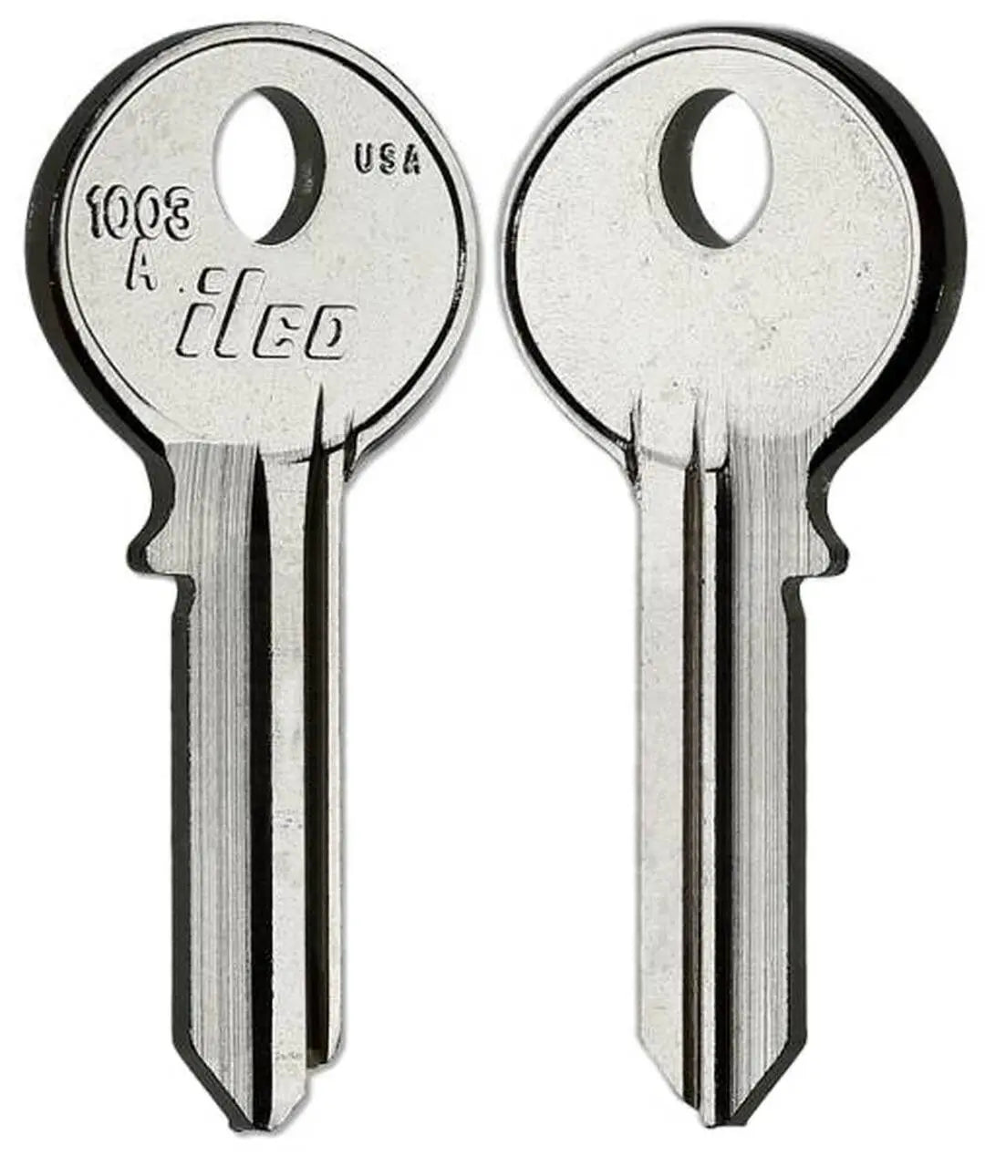 Kaba Ilco 1003A Key Blank – Corbin/CCL Cabinet, 5-Pin, Nickel-Plated Brass