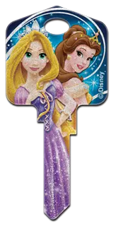 SC1-D89 Disney Keys Schlage Princess Glitter *** DISCONTINUED ***