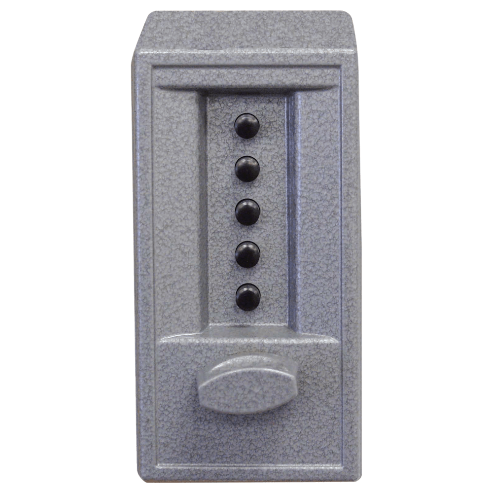 DormaKaba 6204-86-41 Cylindrical Combination Lock, Exterior Thumbturn, Interior Knob, 2-3/4" Backset, 1/2" Throw Latch, Outside Gray, Inside Satin Chrome
