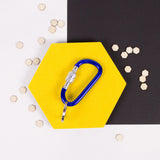 Lucky Line U12430 Locking Carabiner Keychain Blue 1 Per Pack