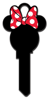 KW-D120 Disney Keys Kwikset MINNIE MOUSE HEAD SHAPE