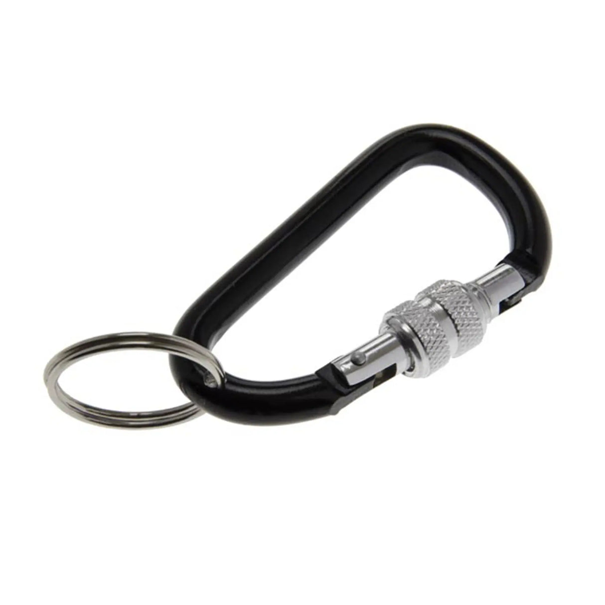 Lucky Line U12420 Locking Carabiner Keychain Black 1 Per Pack
