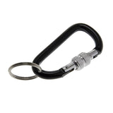 Lucky Line U12420 Locking Carabiner Keychain Black 1 Per Pack