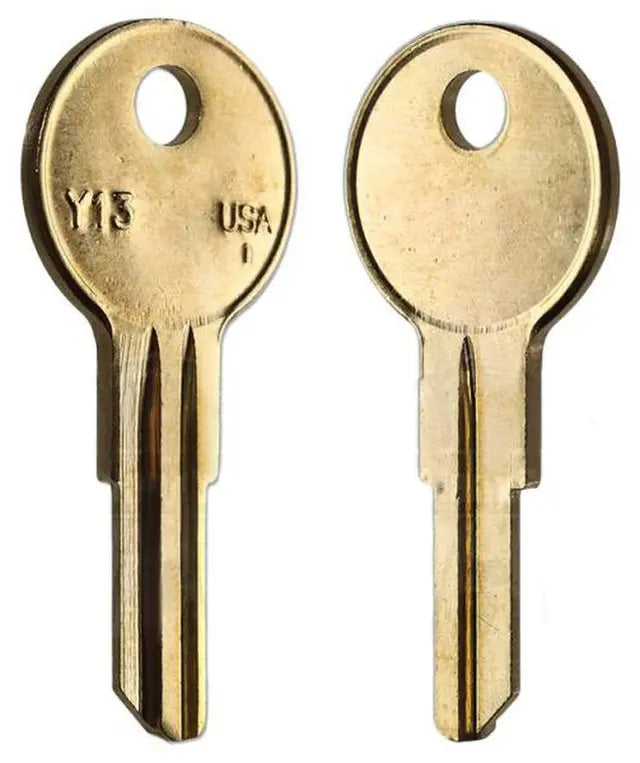Taylor Y13-BR-250PK Yale Key Blank, Brass - Bulk Pack 250 pcs